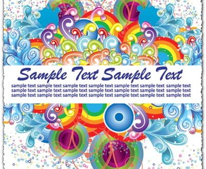 Colorful vector template