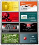 Commercial business cards vectors