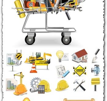 Construction logo vector icons