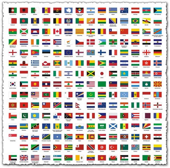 Country flags vector