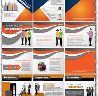 Corporate brochure design vector