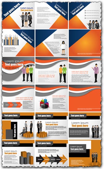 Corporate brochure design vector