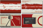 Corporate business cards vectors