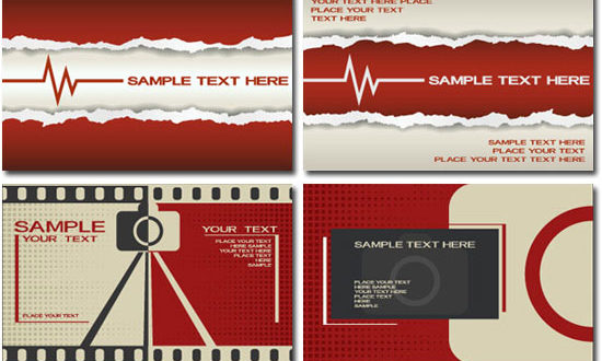 Corporate business cards vectors