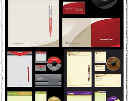 Corporate identity vectors collection