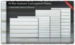 Corrugated plates textures