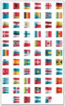 Country flags as vector labels
