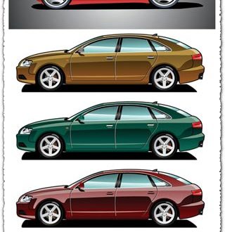 Coupe sport cars vector