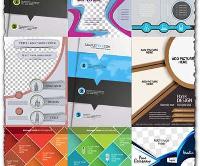 Creative brochure cover vectors