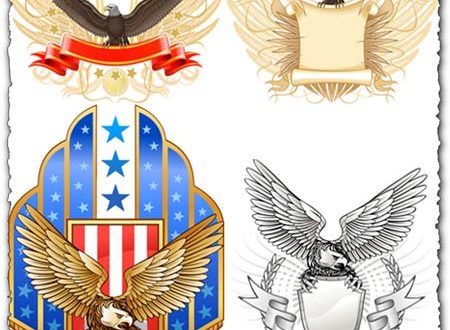 Creative eagles vectors design