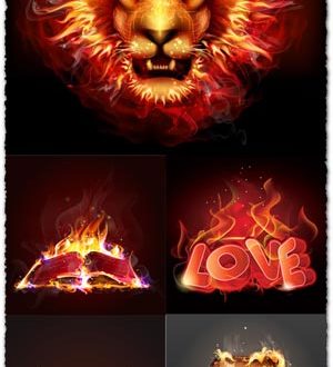 Creative fire vector effects