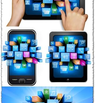 Creative internet technology vectors