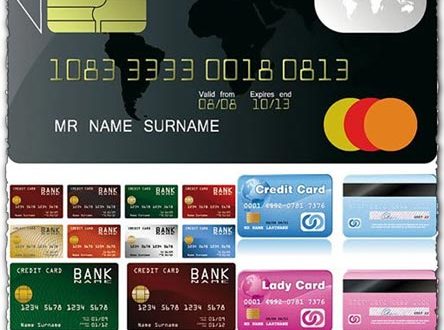 Credit card vector templates