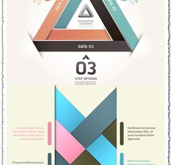 Cross colored bar labels vector
