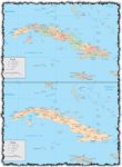 Cuba vector maps
