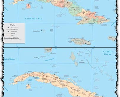 Cuba vector maps