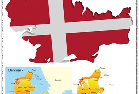 Denmark vector map