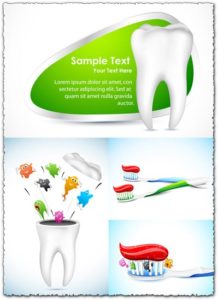 Dental care vector cartoons