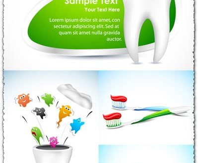 Dental care vector cartoons