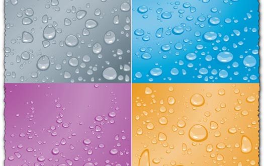 Water drops vectors