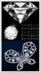 Diamond with geometric shapes vector