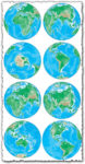 Different angles of earth vector