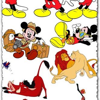 Disney cartoon vector
