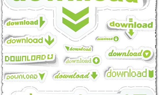 Download stickers vector
