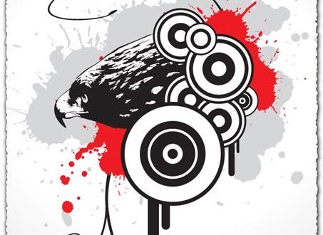 Vector eagle template