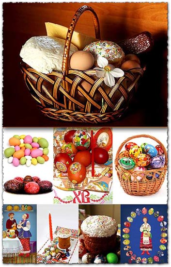 Easter basket eggs photos