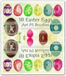 Easter eggs brushes for Photoshop