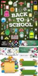Education and school supplies vectors
