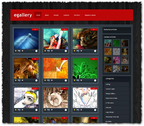 Egallery Elegantthemes wordpress template
