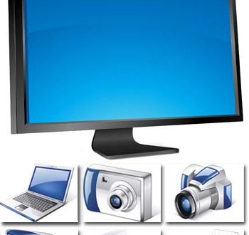 Electronic devices in vector format