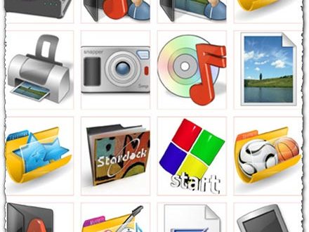Electronics and windows folder icons