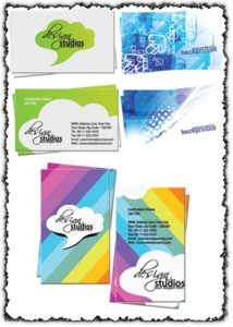 Elegant business cards set