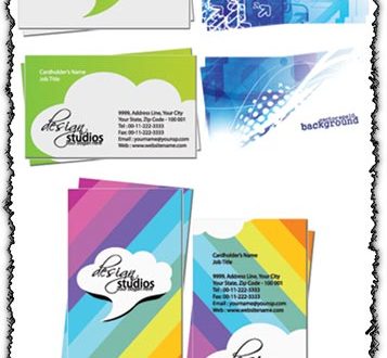 Elegant business cards set