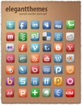 Elegant Themes social media icon set