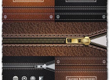 Eps leather background vectors