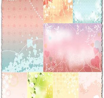 Vector wedding backgrounds
