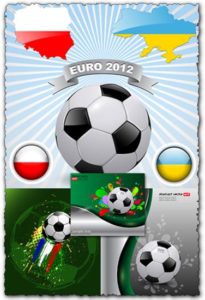 Euro 2012 football vector cards