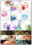 Floral cards and banners