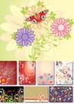 Spring floral vector cards