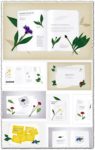 Flower album template design