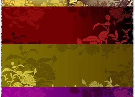 Asadal Flower Background Vector EPS