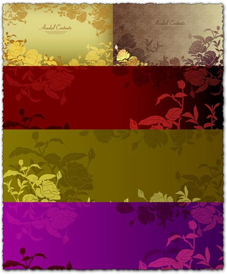 Asadal Flower Background Vector EPS