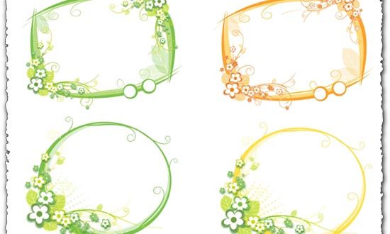 Nature vector frames design