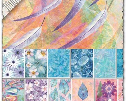 Flowers and leaves backgrounds