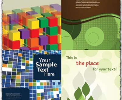 Flyer or cover vector design
