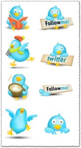 Follow me twitter buttons and icons